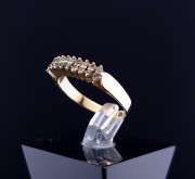 Gold ring with diamonds