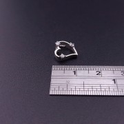 Gold pendant with zircons