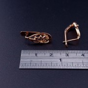 Винтажные золотые серьги 