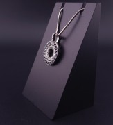 Gold pendant with diamonds and sapphires (NEW)