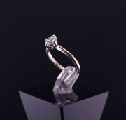 Kuldsõrmus teemantiga  ≈ 0.41ct