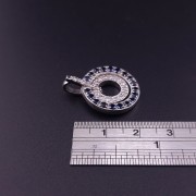 Gold pendant with diamonds and sapphires (NEW)