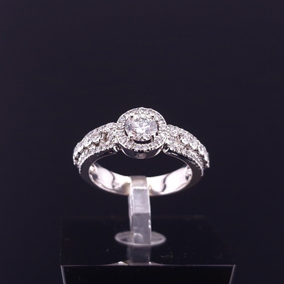 Kuldsõrmus teemantidega 0.53ct